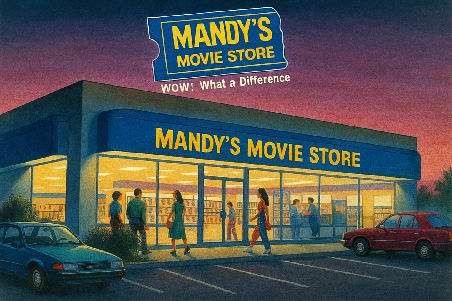 Mandy's storefront painting